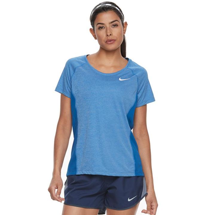 Women's Nike Dry Miler Mesh Running Top, Size: Small, Brt Blue