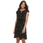 Women's Apt. 9&reg; Smocked Blouson Dress, Size: Medium, Black