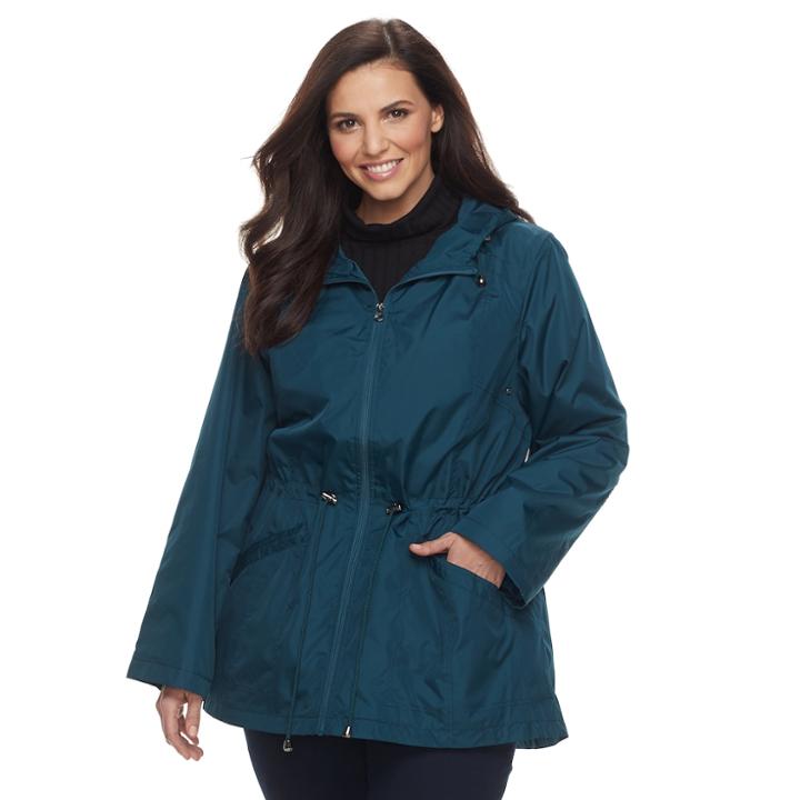 Plus Size D.e.t.a.i.l.s Packable Parka, Women's, Size: 2xl, Green