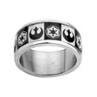 Star Wars Stainless Steel Imperial & Rebel Band - Men, Size: 8, Grey