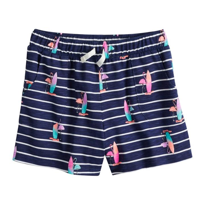 Girls 7-16 & Plus Size So&reg; Pattern Knit Shorts, Size: 18 1/2, Dark Blue