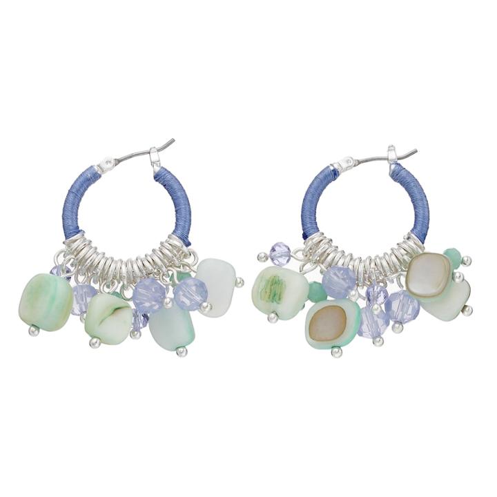 Napier Bead Hoop Earrings, Women's, Multicolor