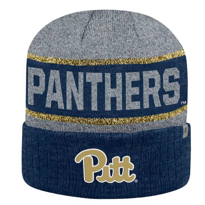 Adult Top Of The World Pitt Panthers Below Zero Ii Beanie, Adult Unisex, Blue (navy)