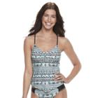 Juniors' Malibu Print Tankini Top, Size: Large, Ovrfl Oth