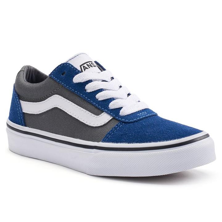 Vans Ward Boys' Skate Shoes, Boy's, Size: Medium (1), Med Blue