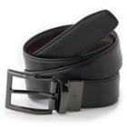 Men's Dockers&reg; Reversible Edge Stitch Leather Belt, Size: 40, Black