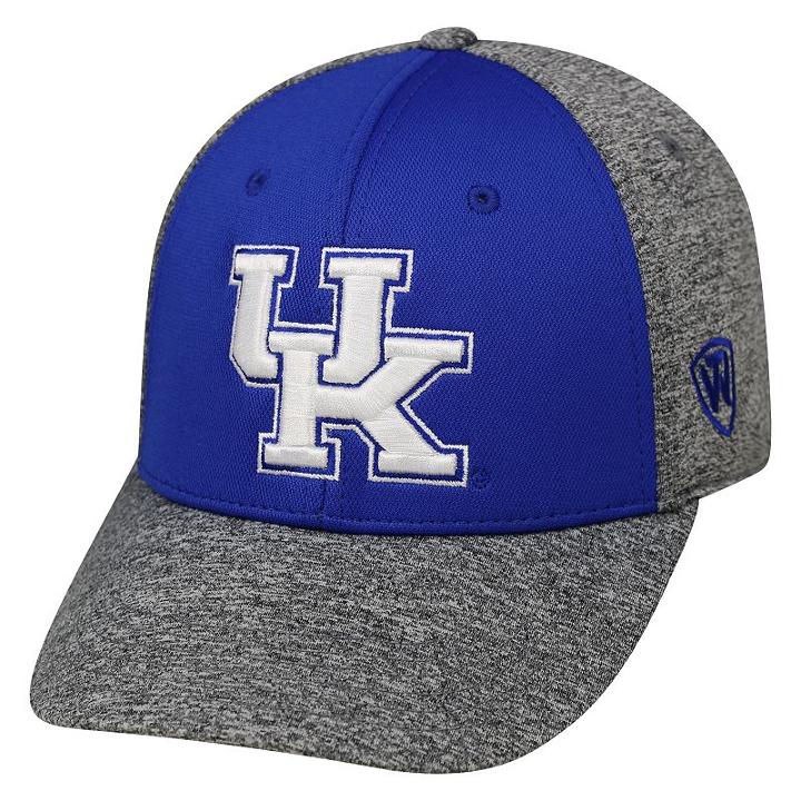 Top Of The World, Adult Kentucky Wildcats Pressure One-fit Cap, Med Blue