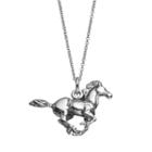 Journee Collection Sterling Silver Horse Pendant Necklace, Women's, Size: 18, Multicolor