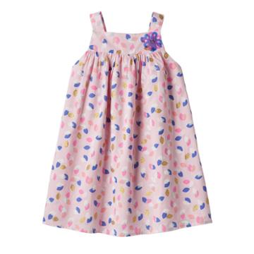 Girls 4-6x Marmellata Classics Leaf Glitter Dress, Girl's, Size: 4, Pink