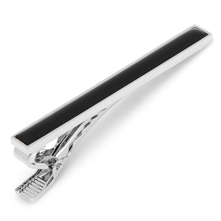 Black Inlaid Tie Bar, Men's, Multicolor