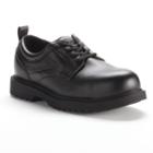 Grabbers Citation Men's Slip-resistant Steel-toe Oxford Work Shoes, Size: 12 Wide, Black