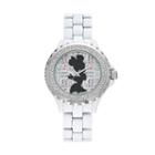 Disney's Minnie Mouse Glam Dots Women's Crystal Watch, White