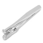Baseball Bat Tie Clip, Men's, Silver