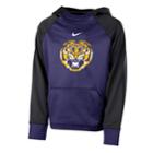 Boys 8-20 Nike Lsu Tigers Therma-fit Colorblock Hoodie, Size: M 10-12, Purple