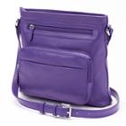 Ili Top Zip Leather Crossbody, Women's, Purple