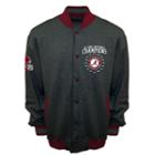 Men's Franchise Club Alabama Crimson Tide Classic Commemorative Varsity Jacket, Size: 3xl, Grey