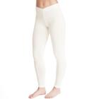 Women's Cuddl Duds Softwear Leggings, Size: Small, Lt Beige