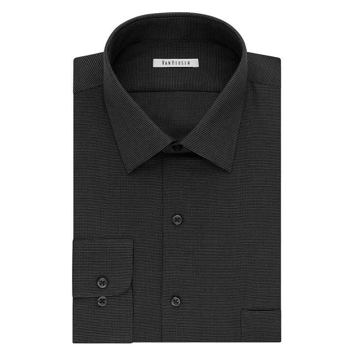 Men's Van Heusen Regular-fit Wrinkle-free Dress Shirt, Size: S 32-33, Grey (charcoal)