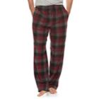 Men's Croft & Barrow&reg; Flannel Lounge Pants, Size: Large, Red