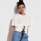 K/lab Corset Hem Tee, Teens, Size: Medium, White