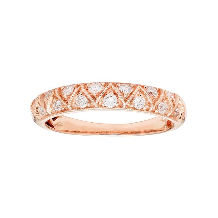 14k Gold 1/4 Carat T.w. Igl Certified Diamond Wedding Ring, Women's, Size: 9, White