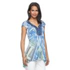 Women's World Unity Embellished Sublimation Top, Size: Xl, Med Green