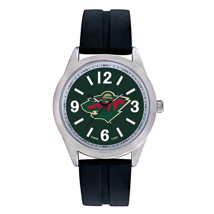 Game Time, Men's Minnesota Wild Varsity Watch, Black
