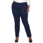 Plus Size Napa Valley Super Stretch Midrise Pull-on Pants, Women's, Size: 16 W, Blue (navy)