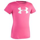 Girls 4-6x Under Armour Logo Graphic Tee, Girl's, Size: 6, Med Pink