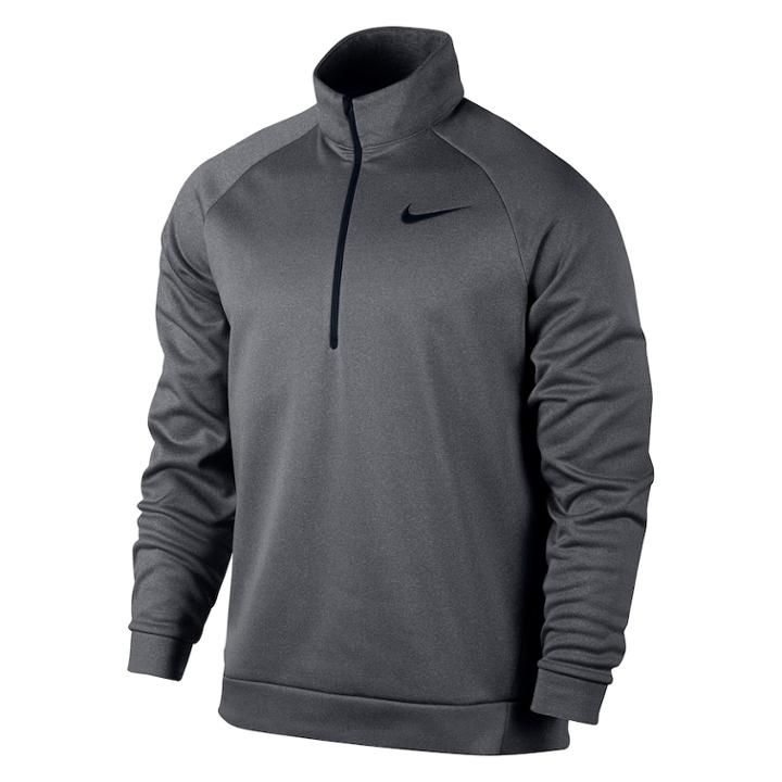 Men's Nike Therma Quarter-zip Top, Size: Xl, Grey Other