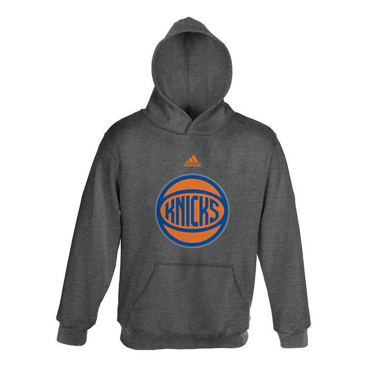 Adidas New York Knicks Promo Fleece Hoodie - Boys 8-20, Size: Small, Grey Other