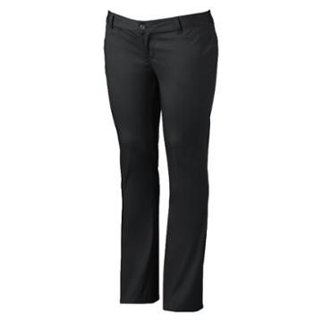 Juniors' Plus Size Lee Uniforms Straight-leg Pants, Girl's, Size: 18 W, Black