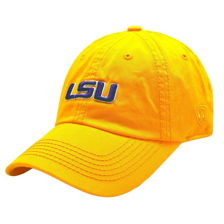 Adult Top Of The World Lsu Tigers Crew Baseball Cap, Men's, Gold
