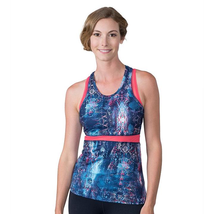 Women's Soybu Koa Mesh Racerback Yoga Tank, Size: Xl, Dark Blue