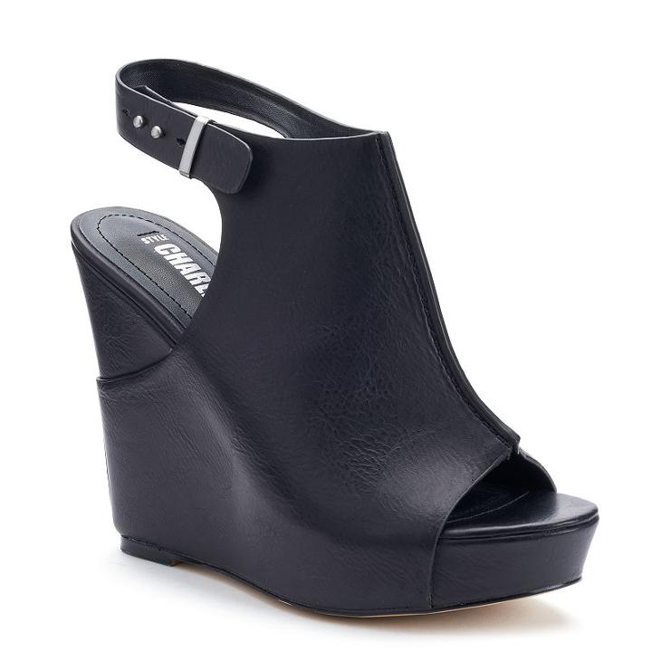 Style Charles By Charles David Adi Women's Wedge Sandals, Size: Medium (6), Black