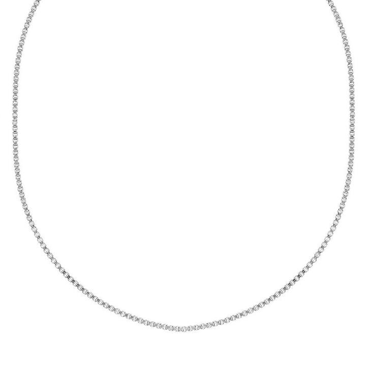 Splendid Silver Silver-bonded Box Chain Necklace - 24-in, Women's, Multicolor