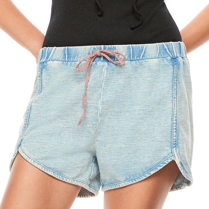 Madden Nyc Juniors' French Terry Shorts, Girl's, Size: Medium, Blue Other