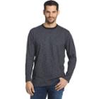 Men's Arrow Classic-fit Mock-layer Crewneck Sweatshirt, Size: Large, Black
