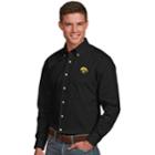 Men's Antigua Iowa Hawkeyes Dynasty Button Down Shirt, Size: Medium, Black