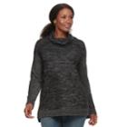 Plus Size Sonoma Goods For Life&trade; Cowlneck Top, Women's, Size: 2xl, Black