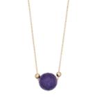 14k Gold Amethyst Bead Necklace, Women's, Size: 18, Purple