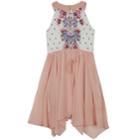 Girls 7-16 Iz Amy Byer Sleeveless Hanky Hem Dress, Size: 7, Blush