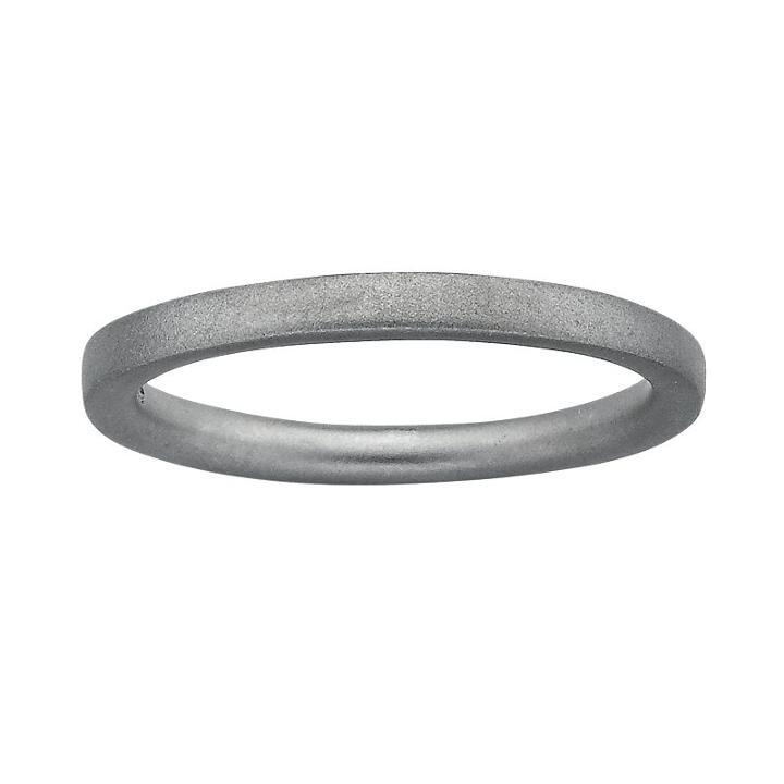 Stacks And Stones Sterling Silver Satin Finish Stack Ring, Women's, Size: 6, Grey