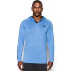 Men's Under Armour Tech Popover Henley Hoodie, Size: Small, Blue Other