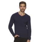 Marc Anthony, Men's Slim-fit Solid Cashmere-blend V-neck Sweater, Size: Xxl, Drk Purple