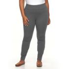 Plus Size Apt. 9&reg; Sculpt & Lift Ponte Skinny Pants, Women's, Size: 0x, Dark Grey