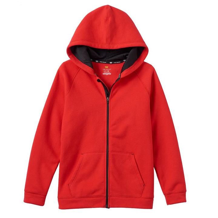 Boys 8-20 Tek Gear&reg; Full-zip Fleece Hoodie, Boy's, Size: L(14/16), Med Red