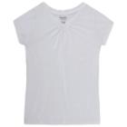 Girls 7-16 & Plus Size French Toast V-neck Tee, Size: 8, White