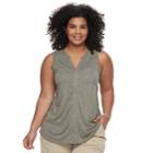Plus Size Sonoma Goods For Life&trade; Utility Tank, Women's, Size: 1xl, Green