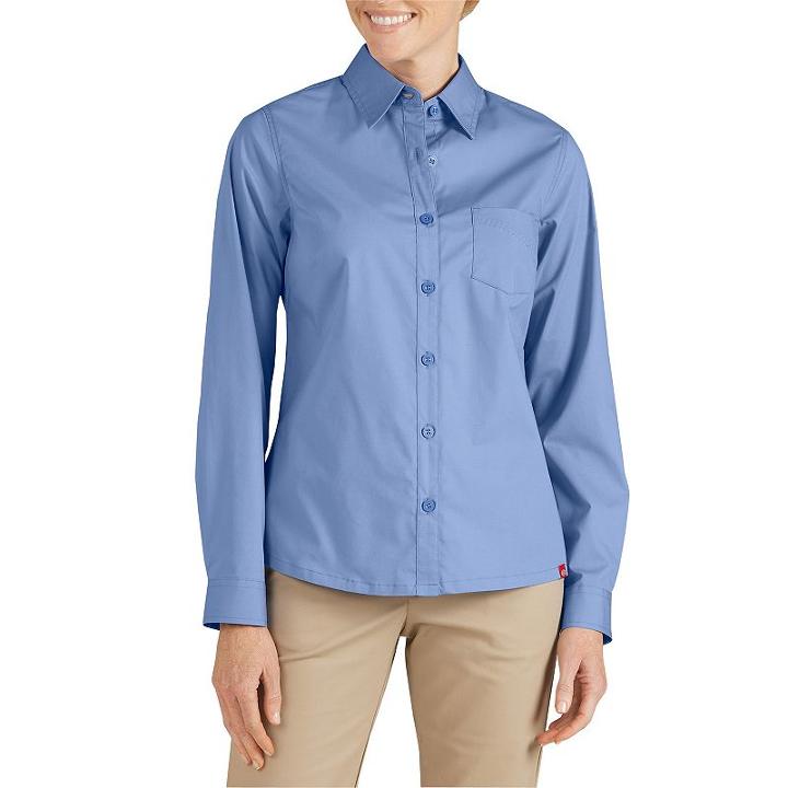 Dickies Poplin Shirt - Women's, Size: Xl, Blue Other